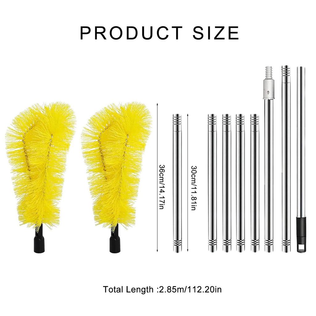 Gutter Cleaning Tool from the Ground for Cleaning Leaves and Debris Gutter Cleaning Tool Gutter Guard Cleaning Brush