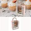 20 Scatole Individuali per Cupcake con Finestra Trasparente Contenitore Portacupcake Cupcake Muffin Biscotti Pasticcini Matrimoni Compleanni Feste