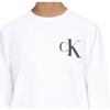 Calvin Klein Ss23 Solid Color Round Neck Long Sleeve T-Shirt Men Tops White 40HM826-540