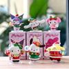 6 Sanrio Christmas Figures: Hand-Painted Cute My Melody & Kuromi Dolls for Girls