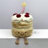 Muñeca de Peluche Linda Tarta de Cumpleaños Juguete de Peluche Suave y Reconfortante Regalo Creativo Para Niños y Novia