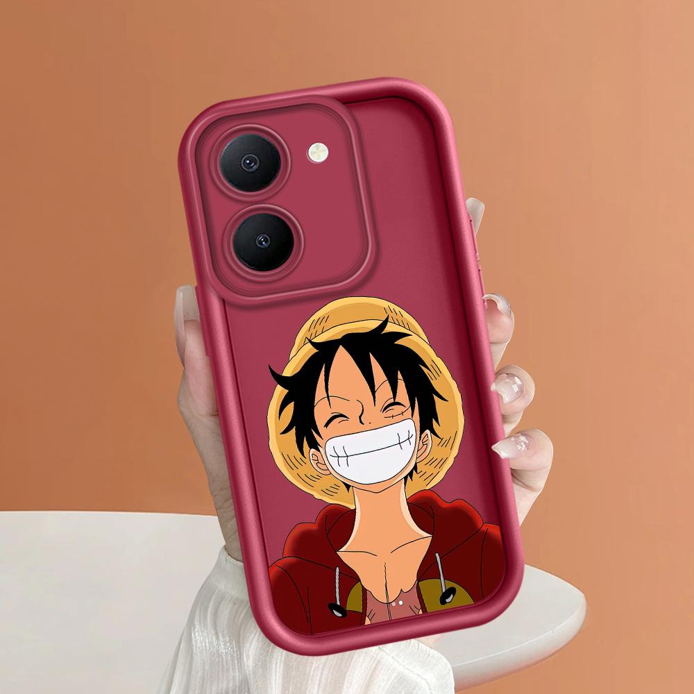 Soft Silicone Square Ladders Cartoon Pattern Full Cover Camera Protection Shockproof Case for iPhone Infinix Tecno Vivo