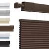 No Tools No Drill Top Down Bottom Up Honeycomb Blinds for Windows, 1" Cell Fabric Cordless Thermal Insulated Noise Reduction