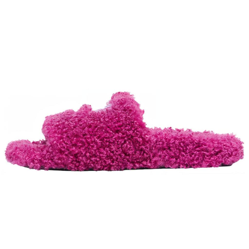 Balenciaga Cities Paris Furry Slides 'Pink' Women's 654261W2DO25301