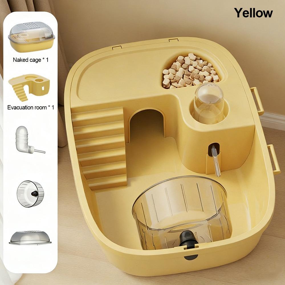 Convenient Large Space Hamster Cage Breathable Ventilation Small Animal Carrying Cage Easy Clean Sturdy Pet House