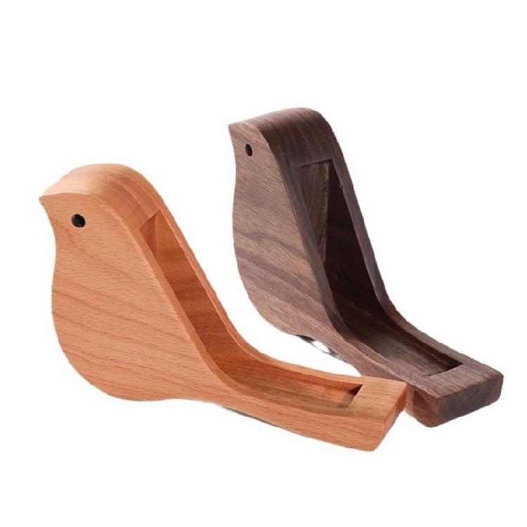 Wood Card Stand Bird Shape Card Stand Display Stand Business Card Storage Box for Office Desktop Card Organizers Case
