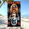 S-System of a Down Beach Towel Microfiber Quick Dry Sand Free Oversized Fortune Teller Gym Sports Towel For Swimming Pool Outoor