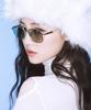 Likkeullou Rc Stainless Steel Amon Sunglasses Silver Green