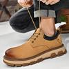 Fashion Sneakers Men Shoes Genuine Leather Casual Shoes Cow Leather Shoes