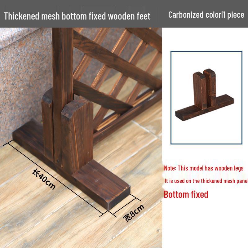 Anti-Corrosion Wood Garden Fence & Climbing Frame for Outdoor Spaces