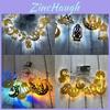 Luz de Fio LED Estrela Lua Radiante Islã Muçulmano Para Celebrações de Eid Mubarak