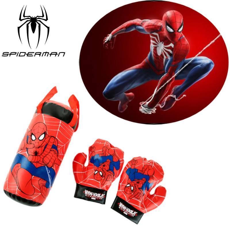 Disney Marvel Spider-man Boxing Toy Red Plastic Punching Gloves For Kids 2-5 Stress Relief