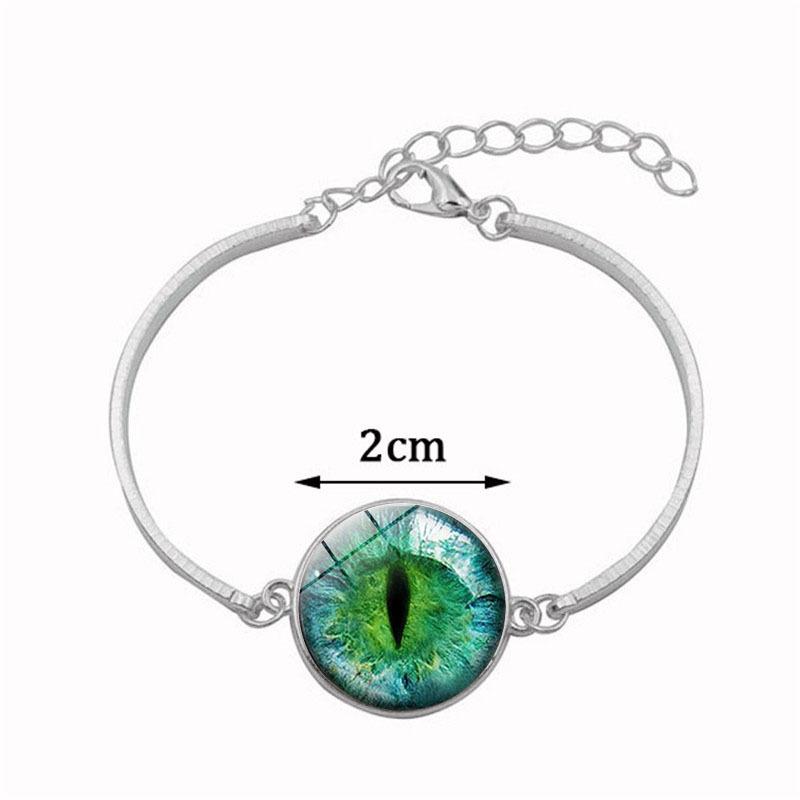 Cat Eye Dinosaur Eye Time Gemstone Necklace Bracelet Earrings Three Piece Set Fashion Jewelry Kit