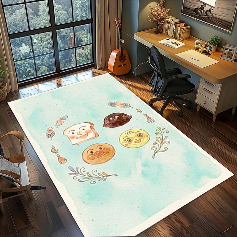 Non Slip Bread Superman Large Area Rug Washable Floor Mat Carpet Bedroom Gamer Room Decor