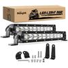 Nilight Led Light Bar Super Slim 2Pcs 11Inch 50W Flood 5000LM 3D Driving Fog Off Road Lights Work Light Pods for Trucks Pickup SUV ATV UTV Boat 4x4