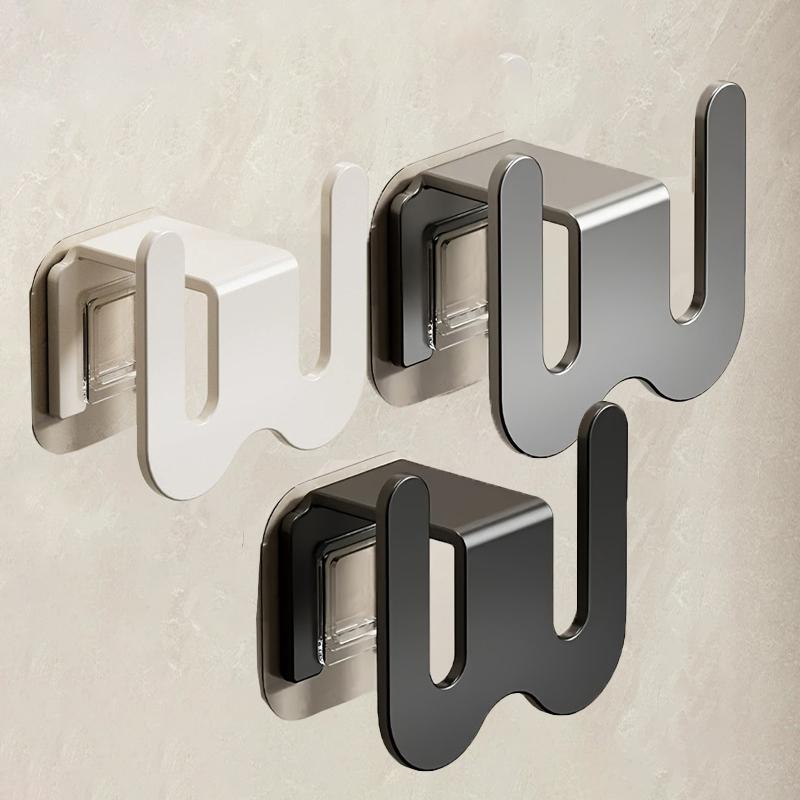 1/2/3PC No Punching Bathroom Shoe Rack Wall Mounted Slipper Rack Slipper Drying Hook Simple Door Back Foyer Hanging Rack