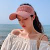 New Women Hollow Out Knit Dome Bucket Hat Wide Brim Foldable Beach Caps Summer Sun Hat Outdoor Baseball Cap