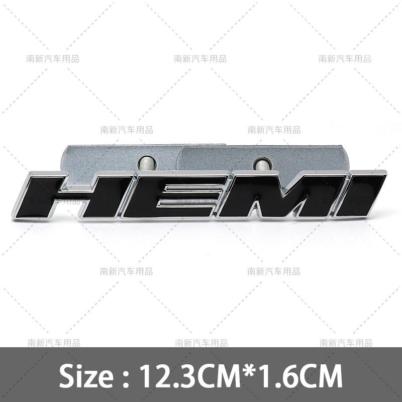 Metal 3D Hemi Car Stickers Grill Emblem Badge Rear Trunk Decal For Charger SRT SXT Durango Caliber Journey Caravan Ram Viper