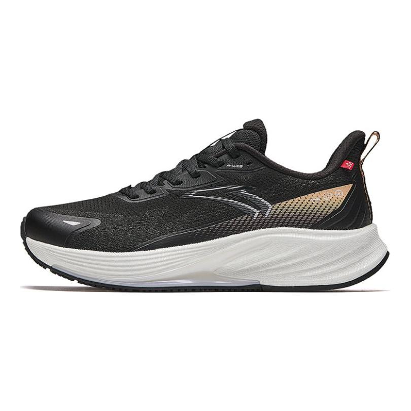 Anta Rocket 6 Fashion Versatile Durable Non-Slip Low-Top Casual Running Shoes Women Sneaker Black Orange 122445581-7