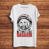 Be First Like Yuri Gagarin AstronautUSSR CCCP Vintage TshirtShort Sleeve White Casual TshirtUnisex Tee Breathable Print