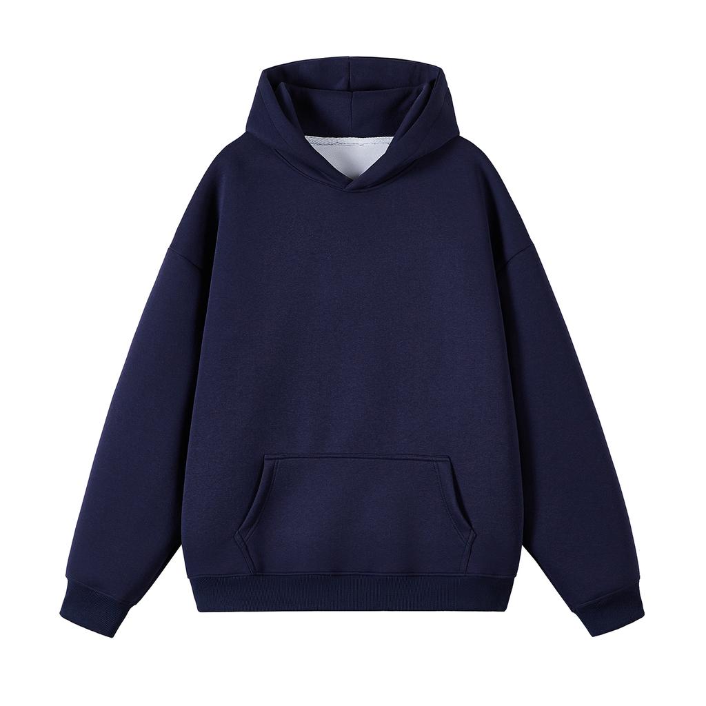 Spring Men Soild Color Hooded Sweatshirts High Street Cotton Pullover Hoodies 2025 New Men Y2K Vintage Hoody Clothes