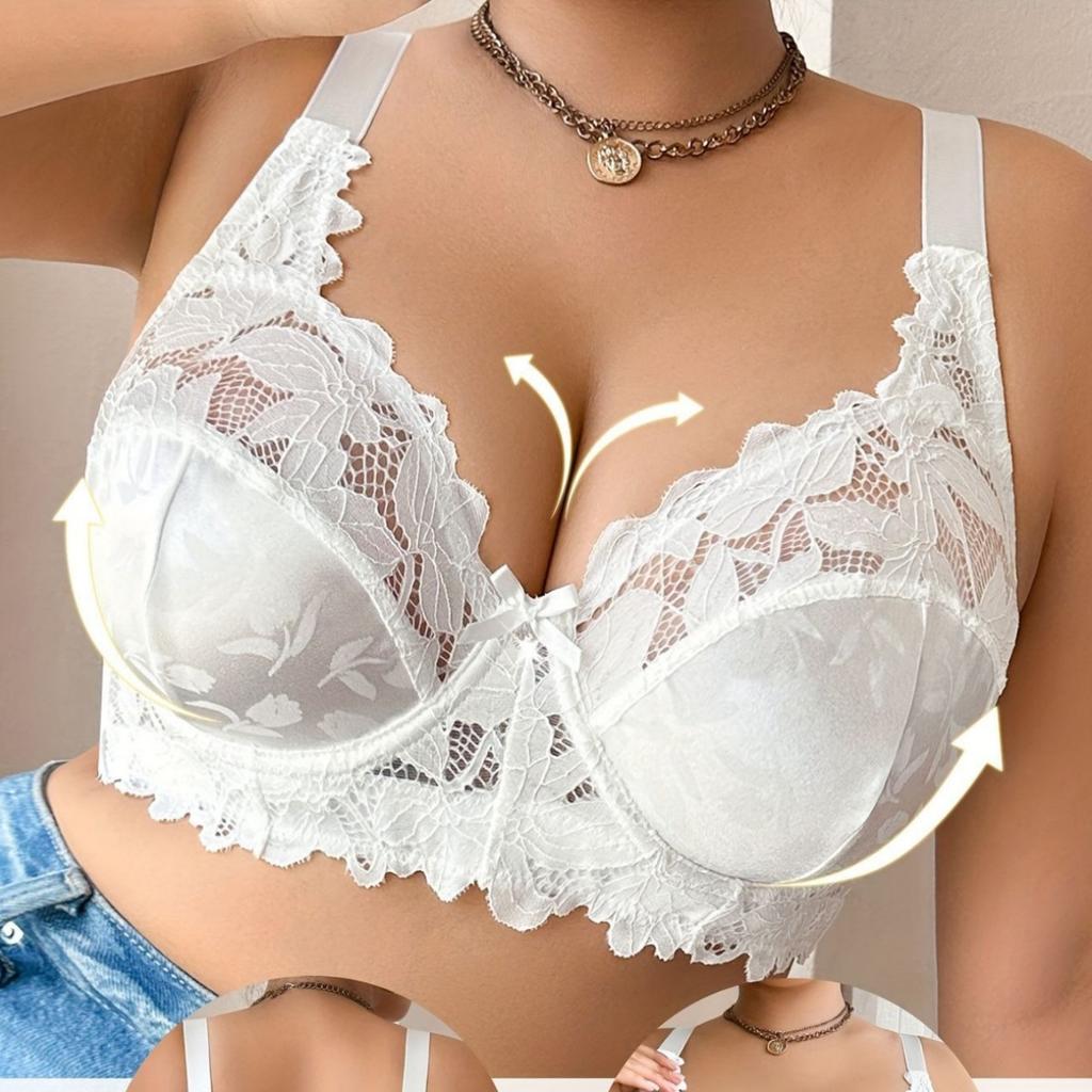 Sexy and Seductive Lace Large Size Bra for Large Breasts