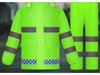 Unisex Reflective Raincoat and Pants Set for Motorcyclists and Delivery Riders - Waterproof and Split Design for Heavy Rain.