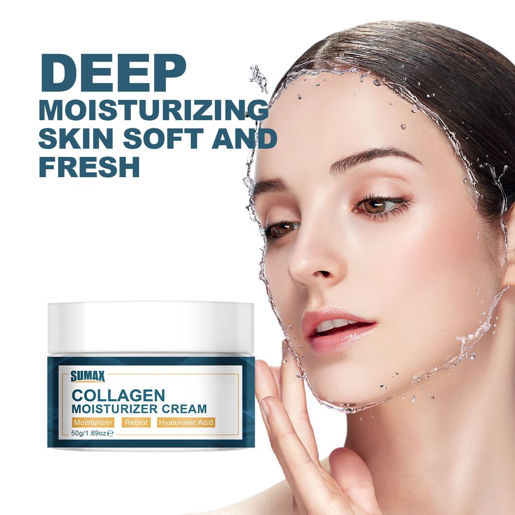 50g Collagen Moisturizing Cream Mooth Delicate Radiant and Translucent Rapid Absorption of Skin Retinol Anti Aging Serum