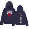 Winter Chicago Bulls #23 Printed Hoodies Fashionable Casual Warm Sports Long Sleeved Men's and Women's Unisex Hooded Sweatshirts
