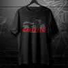 Schwarzes Herren- und Damen-T-Shirt Für Moto Guzzi Galletto 1950-1966 Fans