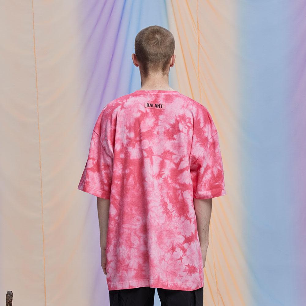 BALANT Marbling Mini Logo Pocket T-Shirt - Pink