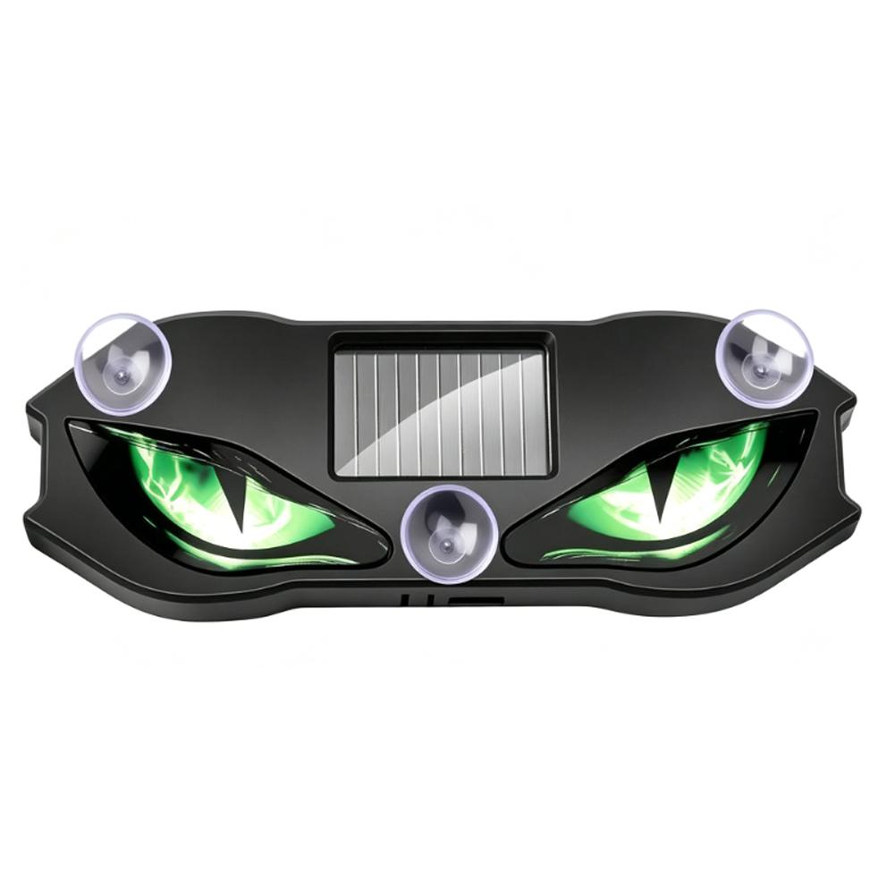 Creative Car Demon Eye Light Cool Flashing Solar Warning Light Safety Suction Cup Installation Rear Window Light Auto Decoration