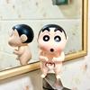 Anime Cute Bathing Elephant Crayon Shin-Chans Bathroom Decorations Cartoon Model Desktop Ornament Funny Gifts For Kids Boys