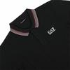 Emporio Armani EA7 SS24 Letter Print Pullover Long Sleeve Polo Shirt Men tops Black 6DPF15-PJZSZ-1200