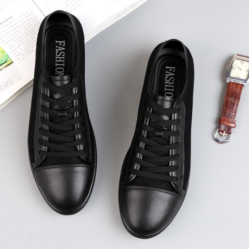 2024 İlkbahar Sıcak Satış Oyuk Nefes Alabilir Erkek File Ayakkabılar Günlük Rahat Sürüş Ayakkabıları Erkek Düz Ayakkabılar Hafif Ücretsiz Kargo