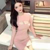 Fashion Sexy Spice Girl Hollow Long-sleeved Dress Women's Spring New Slim and Thin Stacked Niche Hip-wrapped Short Skirt