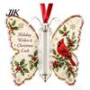 Holiday Party Supplies Christmas Cash Gift Ornament, Acrylic Butterfly Money Holder with Built?in Present Clear Compartment, Hanging Ornament