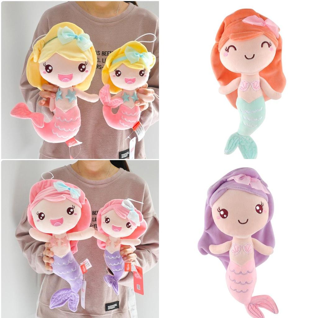 Soft And Cuddly Mermaid Princess Plush Toy With Long Hair For Girls