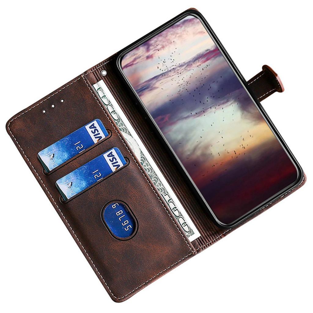 For Samsung Galaxy A15 4G/A15 5G Cover Straw Hat Design PU Leather Stand Wallet Cell Phone Case