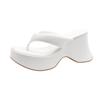 Platform High Heels Slippers Women Flip Flops Shoes Woman Wedges Sandals 2025 Trend Dress Square Toe Pumps Summer Slides Mujer