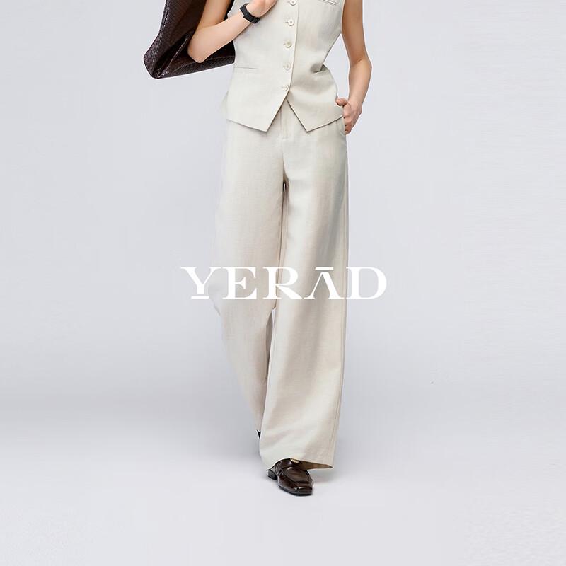 YERAD Women s Loose Fit Linen Blend Wide-Leg Pants 29