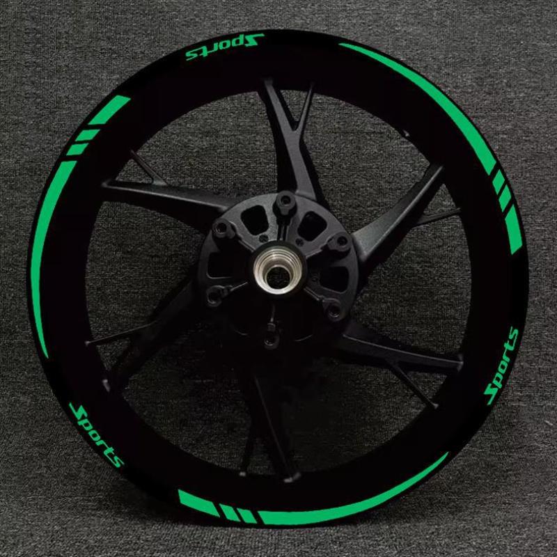 Universal Motorcycle Wheel Rim Stripe Wheel Decal Tape Sticker 18-21 Inch Sport Wheel Decals Road Bike Reflective Sticker