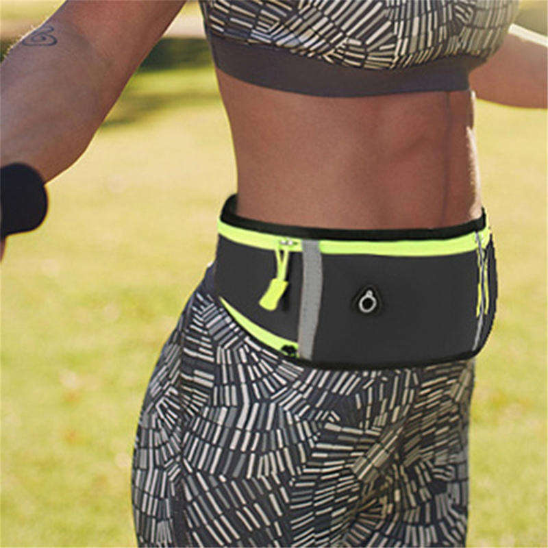 Smukły Pas do Biegania Saszetka Biodrowa Damska Męska Lekki Uchwyt na Pieniądze Telefon Torba na Pas do Pieszych Wędrówek Roweru Treningu