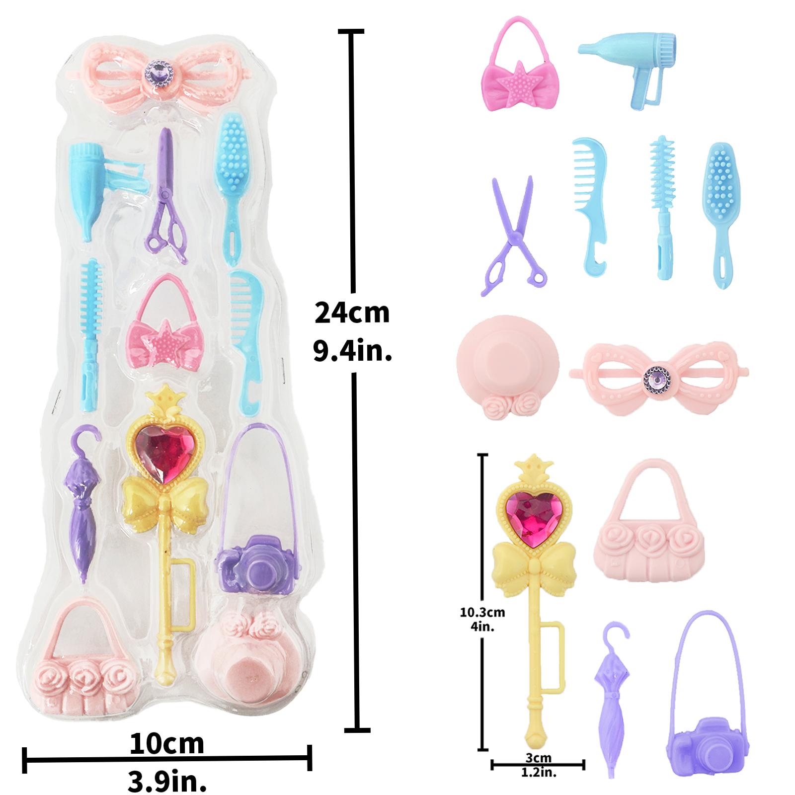 

Аксессуары для кукольной одежды, наряд для ролевых игр, набор аксессуаров для прически для куклы Барби, игровой домик для девочек, игрушка