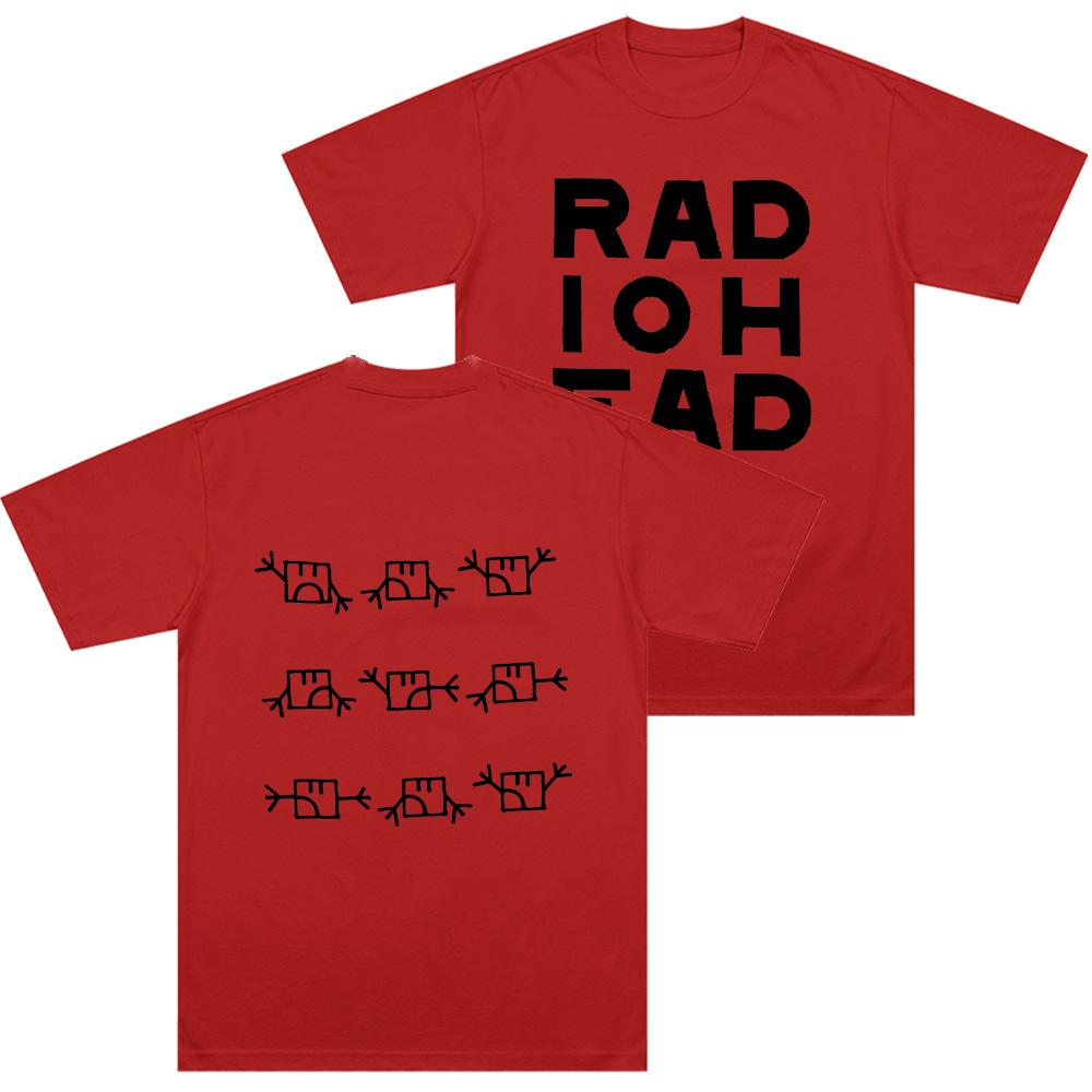 Radiohead Semaphore Tshirt Alternative Rock Band Cotton Long Short Sleeves Unisexs Top Clothing Unisex Unisex Vintage Casual T Shirts