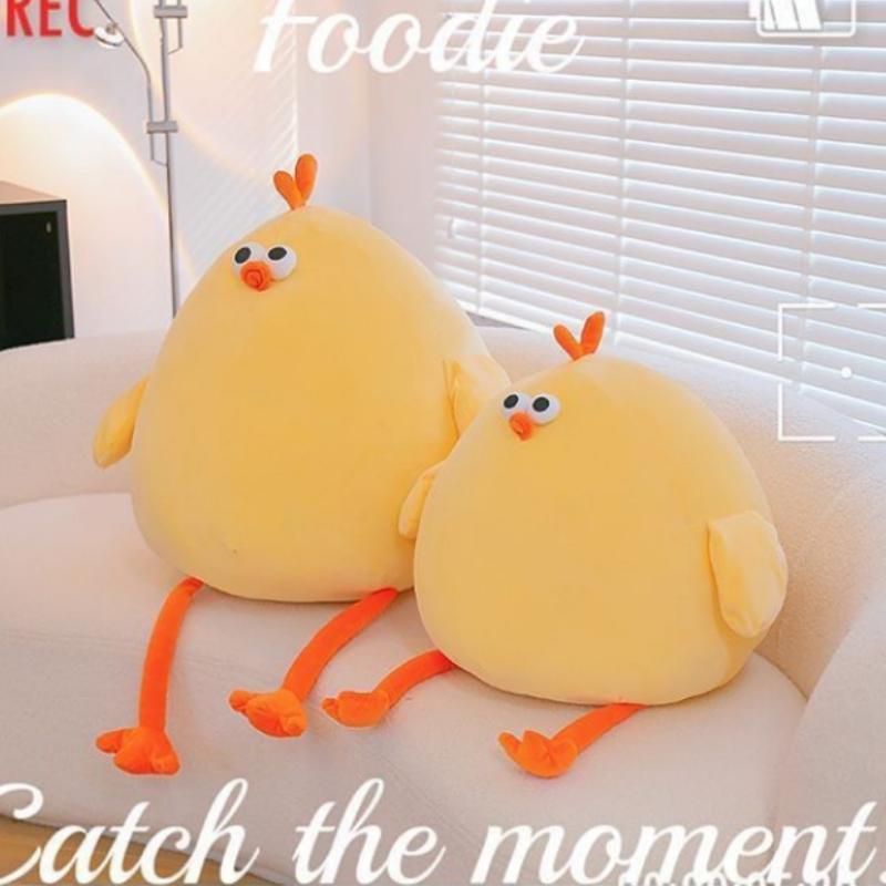 Funny Fat Chicken Plush Toys Pillow Soft Simulation Cute Plushie Dolls Neck Pillow Stuffed Animal For Boys Girls Festival Gifts
