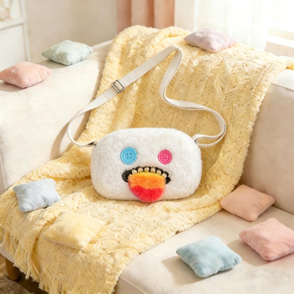 Fugglers Crossbody Bag Plush Toys Tooth Monsters Stuffed Peluche Fuggs Shoulder Bag Dolls Gifts For Kids