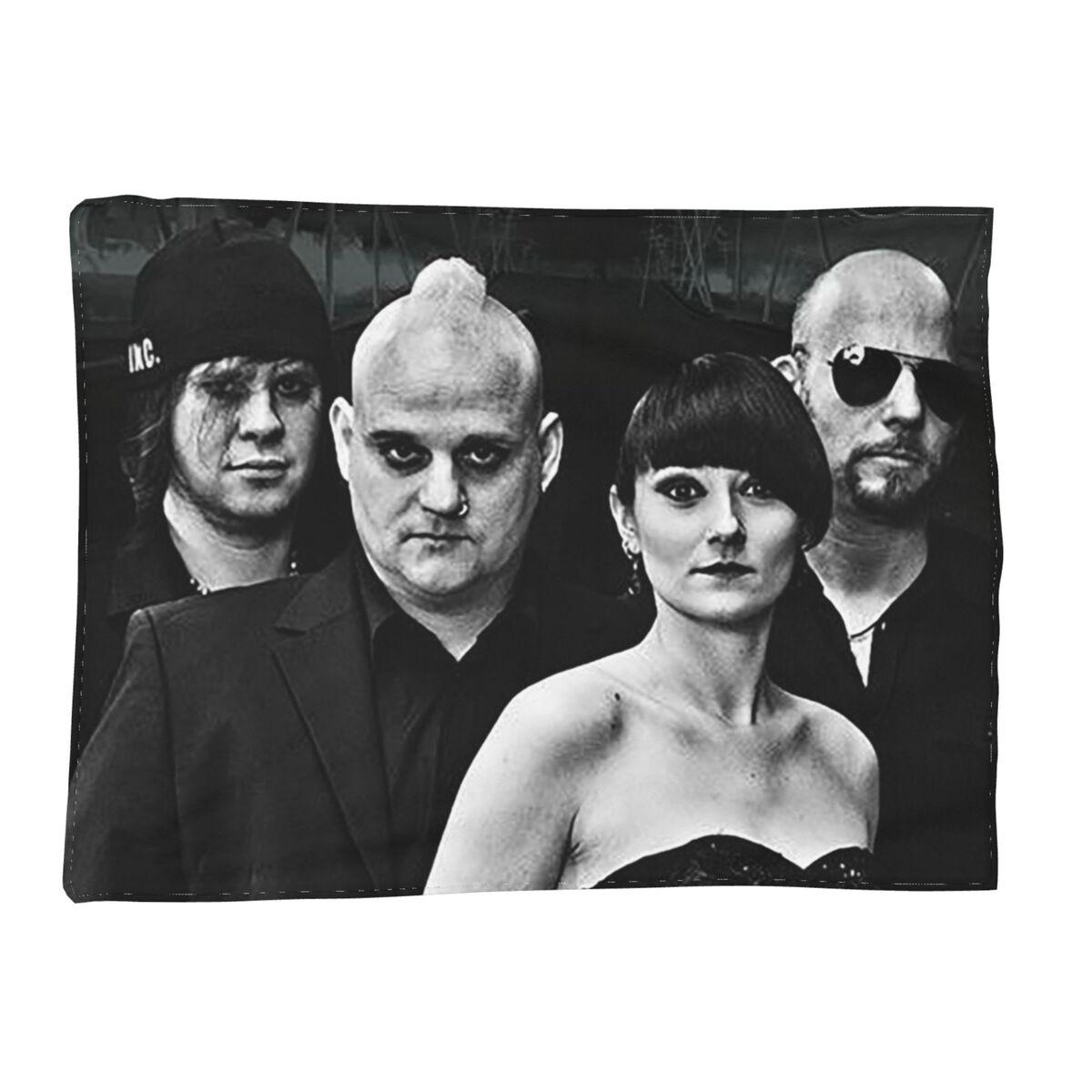 

MONO INC Goth Rock Music Blanket Soft Warm Flannel Throw Blanket Bedding for Bed Living room Picnic Travel Home Couch 30x40in