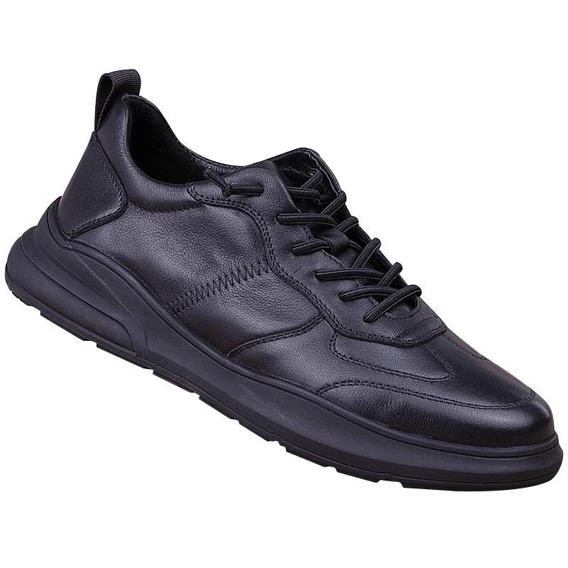 Men's Shoes Autumn New Soft Leather Sports Casual Shoes Light and Breathable Casual Simple Business Leather Shoes Men