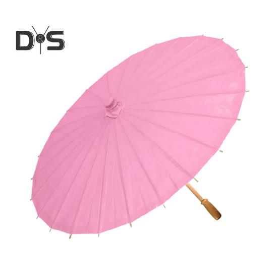 20/30/40/60/85CM Colorful Paper Umbrella Chinese Style DIY Crafts Decorative Oil-paper Painting Umbrella Bamboo Handle Oriental Parasol Party Favors